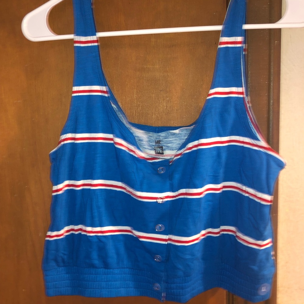 Pacsun me to we striped tank top, L